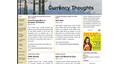 Desktop Screenshot of currencythoughts.com